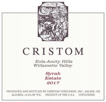 Cristom Estate Syrah 2016