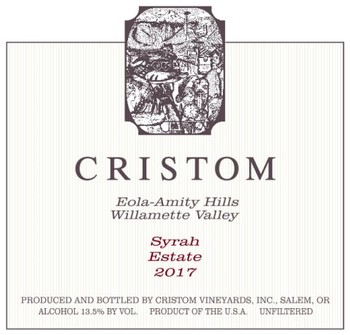 Cristom Estate Syrah 2016