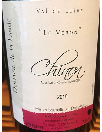 Domaine de La Lande Chinon Le Veron 2015