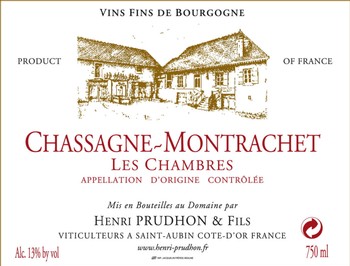 Domaine Henri Prudhon Chassagne-Montrachet Les Chambres 2021