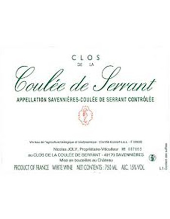 Nicolas Joly Clos de la Coulee de Serrant 2014