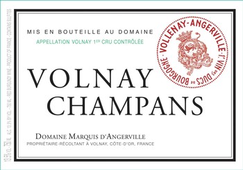 Marquis d'Angerville Volnay 1er Cru Champans 2016