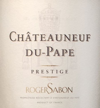 Roger Sabon Chateauneuf-du-Pape Prestige 2016