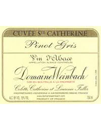 Domaine Weinbach Cuvee Ste. Catherine Pinot Gris 2016