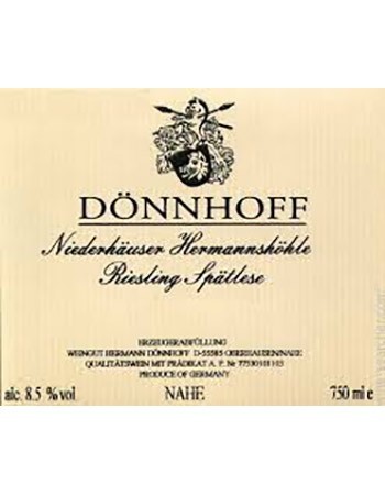 Donnhoff Niederhauser Hermannshohle Riesling Spatlese 2014 Image