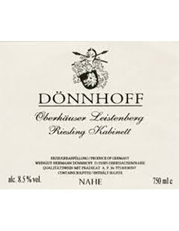 Donnhoff Oberhauser Leistenberg Riesling Kabinett 2018
