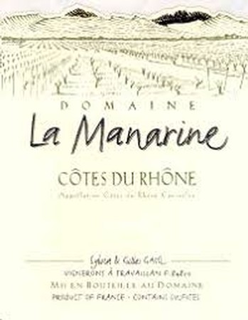 2017 Domaine la Manarine Cotes du Rhone Rouge 2017