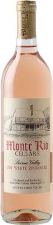Monte Rio Cellars Dry White Zinfandel Suisan Valley 2018