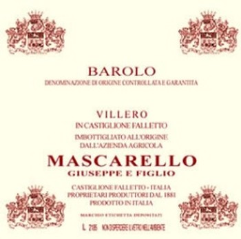 Giuseppe Mascarello & Figlio Villero Barolo 2015