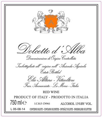 Elio Altare Dolcetto d'Alba 2018