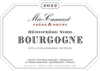 Meo-Camuzet Freres & Soeurs Bourgogne Rouge Hemisphere Nord 2022