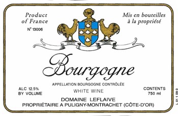 Domaine Leflaive Bourgogne Blanc 2020