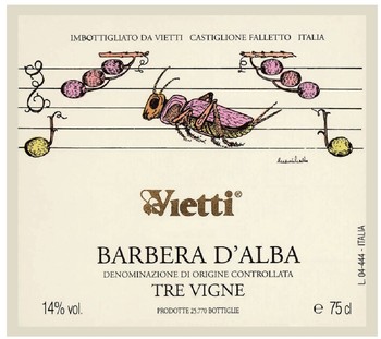 Vietti Barbera d'Alba Tre Vigne 2019
