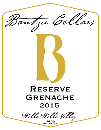 Bontzu Cellars Reserve Grenache 2015