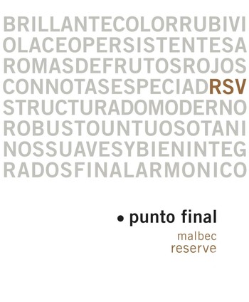 Bodegas Renacer Punto Final Malbec Reserva 2018