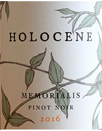 Holocene Memorialis Pinot Noir 2017
