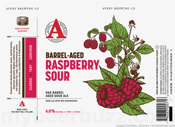 Avery Barrel Aged Raspberry Sour 16oz Can