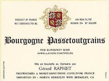 Domaine Gerard Raphet Passetoutgrains 2020