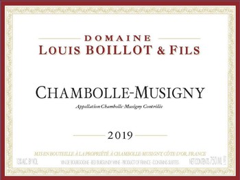 Domaine Louis Boillot Chambolle-Musigny 2019