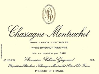 Domaine Blain-Gagnard Chassagne-Montrachet 2011