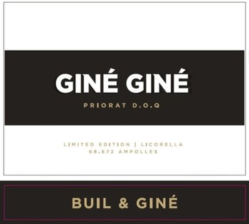 Buil and Gine Priorat Gine Gine 2018
