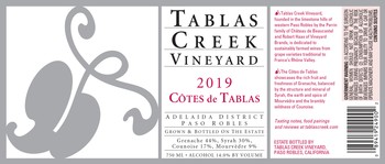 Tablas Creek Cotes de Tablas Rouge 2019