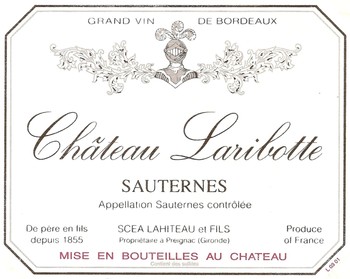 Chateau Laribotte Sauternes 2022
