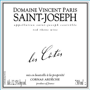 Domaine Vincent Paris Saint Joseph Les Cotes 2020