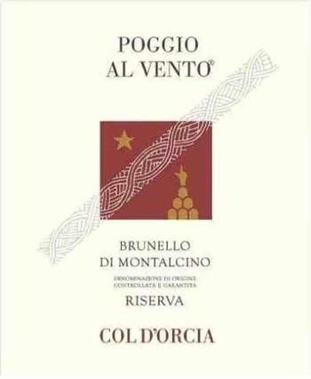 Col d'Orcia Brunello di Montalcino Riserva Poggio al Vento 2013