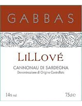 Gabbas Cannonau di Sardegna Lillove 2016