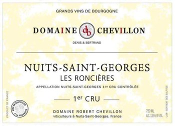 Domaine Robert Chevillon Nuits-Saint-Georges Les Roncieres Premier Cru 2015