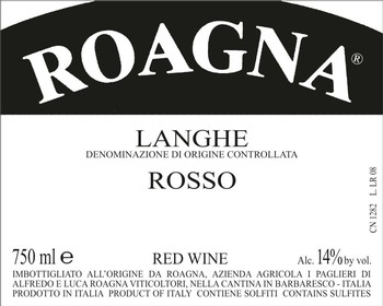 Roagna Langhe Rosso 2018