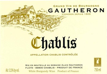 Alain Gautheron Chablis 2018
