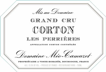Domaine Meo-Camuzet Corton Les Perrieres Grand Cru 2018