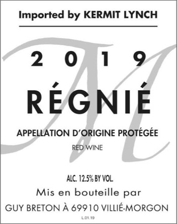Guy Breton Regnie 2019