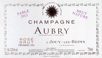 Champagne Aubry Sable Nicolas Francois Aubry 2013