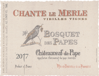 Bosquet des Papes Chateauneuf-du-Pape Chante le Merle VV 2017