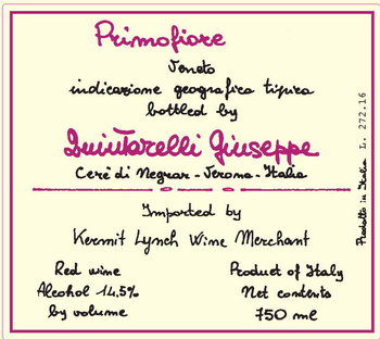 Giuseppe Quintarelli Veneto IGT Veneto Rosso Primofiore (1.5 Liter Magnum) 2015