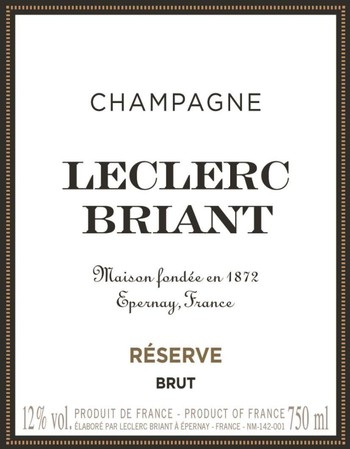 Champagne Leclerc Briant Brut Reserve NV