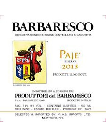Produttori del Barbaresco Paje Riserva 2013