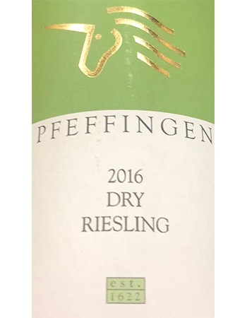 Pfeffingen Dry Riesling 2016