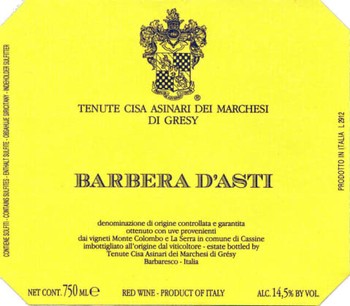 Marchesi di Gresy Barbera d'Asti 2019