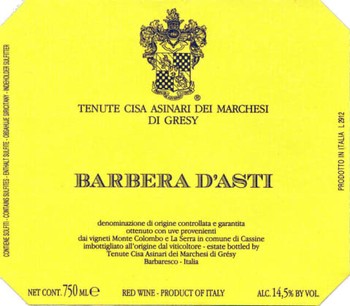 Marchesi di Gresy Barbera d'Asti 2019