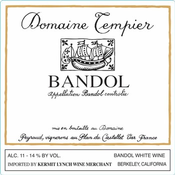 Domaine Tempier Bandol Blanc 2020