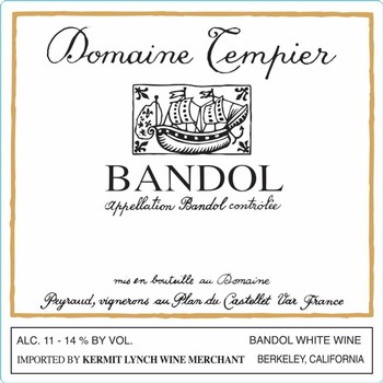 Domaine Tempier Bandol Blanc 2020