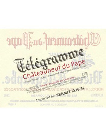 Domaine du Vieux Telegraphe Chateauneuf-du-Pape Telegramme 2016
