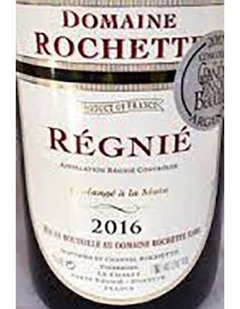 Domaine Rochette Regnie 2016