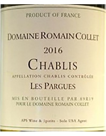 Domaine Romain Collet Chablis Les Pargues 2016