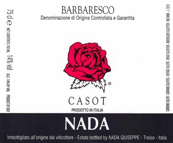Azienda Vitivinicola Nada Giuseppe Barbaresco Casot 2019