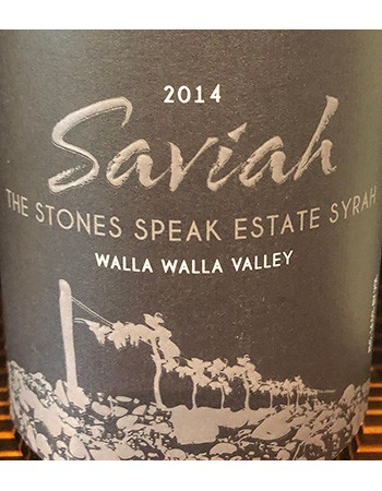 Saviah The Stones Speak Estate Syrah 2017
